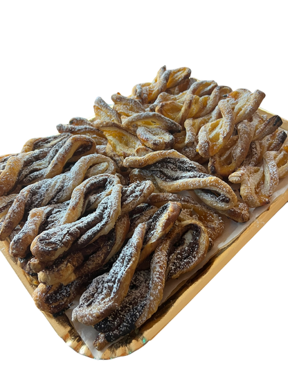 Trecce di pasta sfoglia artigianali